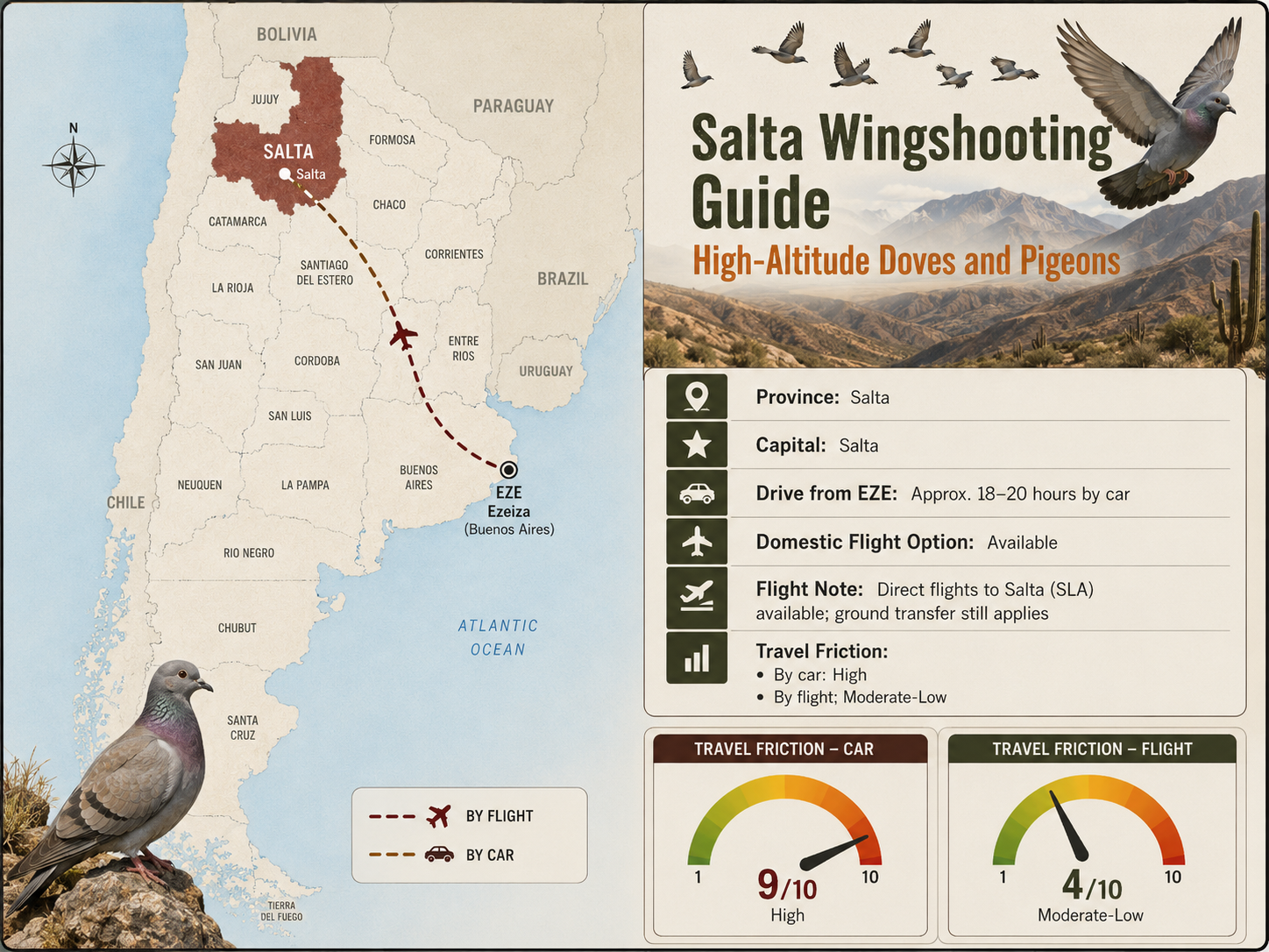Salta Wingshooting Guide